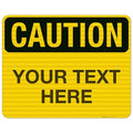 Custom Caution Sign, OSHA Sign, 24x30 Inches, 3M EGP Reflective .080 Aluminum by SigoSigns