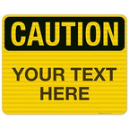 Custom Caution Sign, OSHA Sign, 24x30 Inches, 3M EGP Reflective .080 Aluminum by SigoSigns