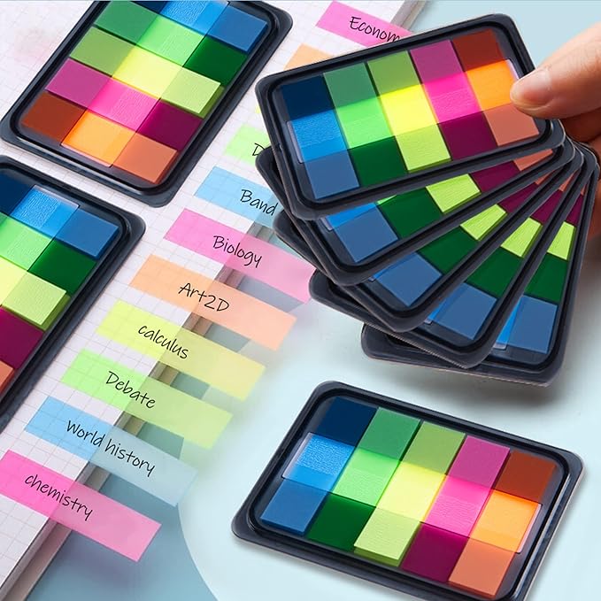 Golcellia 600 Pcs, Transparent Sticky Notes, Page Markers, Book Tabs, Sticky - Image 7