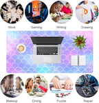 QIYI Multifunctional Office Desk Pad, Water-Resistant PU Leather Mouse Pad - Image 7