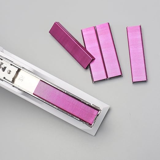 NatSumeBasics 6000 Rose Red Staples Colored Staples - Image 4