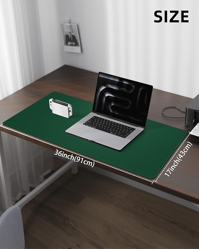 Leather Desk Pad Protector, Desk Mat, Large Mouse Pad, Non-Slip Desk Pad - Image 5