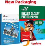 Uinkit 100 Sheets Thick Inkjet Glossy Photo Paper Picture 8.5x11 62lb 230g - Image 3