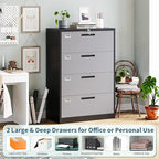 MIIIKO 4 Drawer Lateral Filing Cabinet - Image 4
