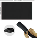 ZORESYN Large PU Leather Desk Mat Black 51.2x27.6 Inches, Waterproof Gaming - Image 2
