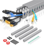 Open Slot Wire Duct Kit, 62.8" Server Rack Cable Management, Cable Management by Aocii