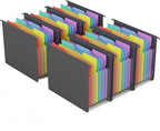 MAIMIS Plastic Expanding Hanging File Folders, 7 Pocket Extra Capacity by MAIMIS