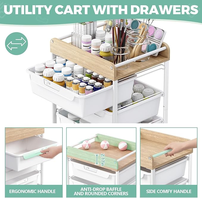Rolling Storage Utility Cart - Image 5