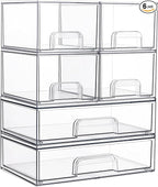 Vtopmart Stackable Storage Drawers Set of 6, Laundry Room Organization by Vtopmart