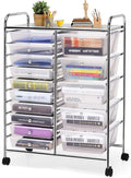 GLACER 15 Drawers Rolling Cart, Storage Cart by GLACERGrowupinhappiness