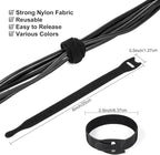 OneLeaf 110PCS Cord Organizer 8 × 1/2" Reusable Cable Ties - Image 2