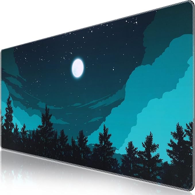 iCasso Extended Gaming Mouse Pad, Large 3mm Non-Slip Rubber Base Mousepad by iCasso