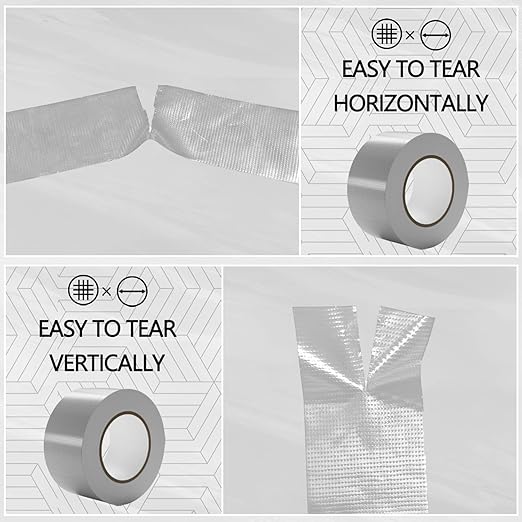 SWRT 24-Pack Silver Heavy Duty Duct Tape Strong Adhesive, 2 Inch x 720 Yd Duct - Image 4