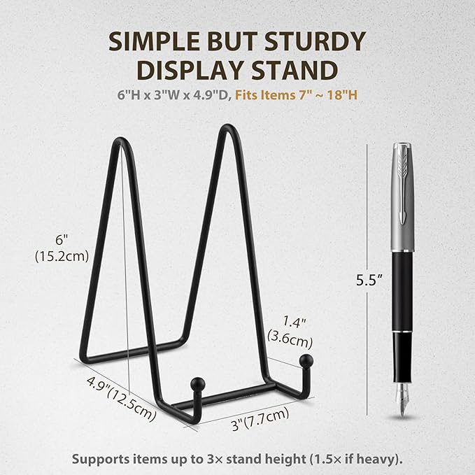 LIONWEI LIONWELI Decorative Plate Stand Holder Picture Frame Stand Easel - Image 2