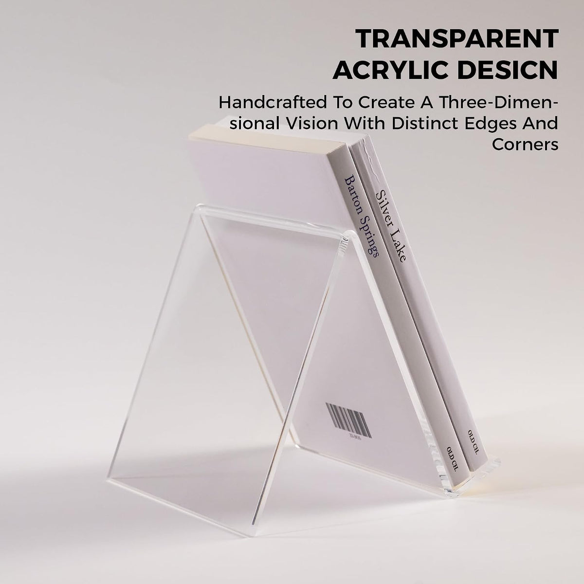 Acrylic Book Stand, Book Display Holder 8.5 x 11, Clear Acrylic Display Easel...