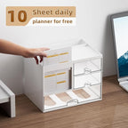 Marbrasse Desk Organizer with 3 Drawer, Desk Organizers and Accessories with 4 - Image 3