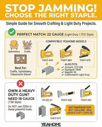 YEAHOME Light Duty Staples for Staple Gun, Suit for Upholstery, General Repairs - Image 3