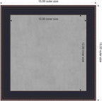 Amanti Art Black Framed Magnetic Board 15x15 X-Small Vision Board - Image 2