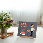 JDEA Wooden Double-Sided Chalkboard - Image 8
