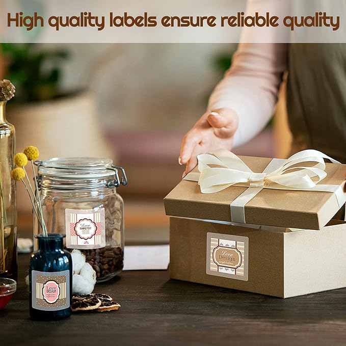 Zonon 500 Pcs Clear Labels Label Protector Clear Stickers Wafer Seals - Image 5