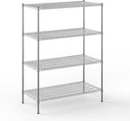 Regal Altair 24" Deep x 48" Wide x 64" Height Wire Shelving Kit | 4-Tier | NSF by Regal+Altair