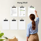 Zoenley A4 Plastic Clipboard Set of 12, A4 Transparent 8.5 x 11 Clip Board - Image 5