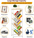 IBUYKE 9 Tier Tree Bookshelf, Floor Standing Wood Bookshelf - Image 9