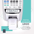 CATIGA New & Upgraded 2025 Printing Calculator Adding Machine 10 Key, Desktop - Image 3
