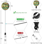 Green Bookshelf Lanyards for ID Badges, Badge Holder - Image 6