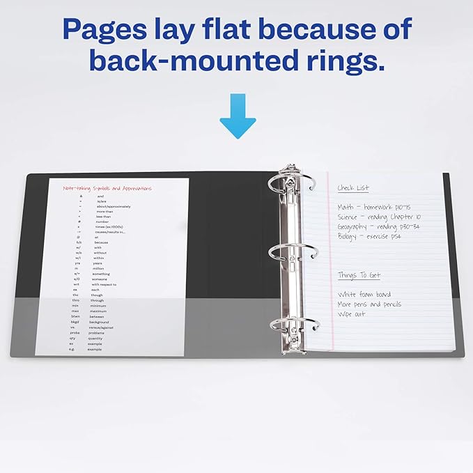 Avery Standard View 3 Ring Binders, 460-Sheet Capacity, 3.5 Inch Wide Spine - Image 7