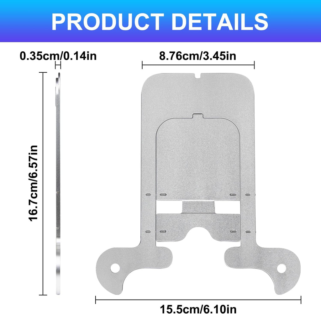 Metal Desktop Stand for Skylight Calendar 15-inch Gen 1 | Heavy-Duty Adjustable Stand (Note: Not Compatible with Skylight Calendar 2 15-inch) - Silver