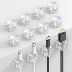 12Pack Cord Organizer Spring Cable Holder Clips by Lamicall