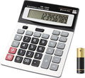 HIHUHEN Large Electronic Calculator Counter Solar & Battery Power 12 Digit by HIHUHEN