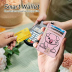BWEGRHE Small Travel Wallets, RFID Blocking PU Leather Credit Card Holder - Image 4