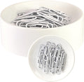 Blue Feather Products, Inc. Clipwell Magnetic Paper Clip Holder - Easy Toss & Pick-Up - Holds Various Metal Parts - Powerful Sweep-Up Magnet - Ideal Locker Accessory & Home & Office Organizer - White