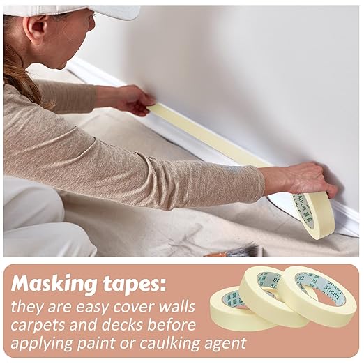 Fainne Masking Tape Bulk General Purpose Masking Painting Tape 55 Yards - Image 4