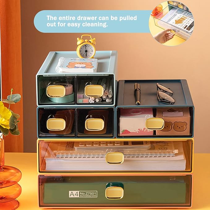 DETEIN 2 PACK Stackable Desk Organizer - Image 5