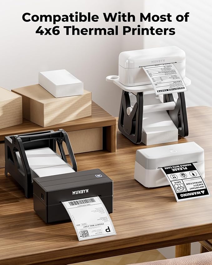 MUNBYN 4"x6" Direct Thermal Shipping Labels, Commercial Grade Permanent - Image 3