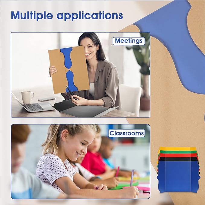 15 Pcs Trifold Presentation Board 12 x 20 Inch Trifold Poster Board Portable - Image 3