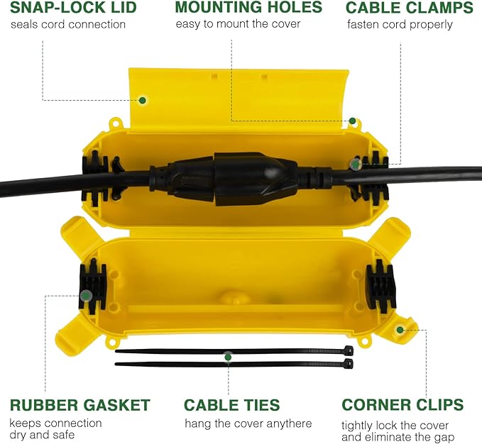 Flemoon Outdoor Extension Cord Safety Cover - Image 2