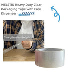 WELSTIK Packing Tape 660 Yards, 6 Pack 2 inch x 110 Yards Heavy Duty Clear - Image 5