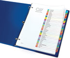 Avery 1-31 Dividers for 3 Ring Binders, 31 Tabs per Set, Customizable Table of Contents, Multicolor Arched Tabs, Great for Organizing Reports, Projects, and More (11846) (Pack of 12)