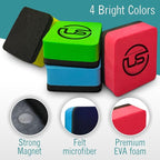 Ultimate Stationery Dry Erase Erasers Bulk, Magnetic Whiteboard Dry Eraser - Image 2