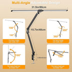 LED Desk Lamp for Office Home, 31.5" Architect Desk Light - Image 4