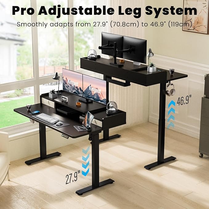 Kingant 63 x 30 Inch Electric Standing Desk - Image 4