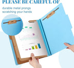 Skyygemm 24 Pcs Classification Folders Letter Size, 3 Divider Pressboard File - Image 4