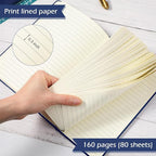 Honoson 20 Pack Lined Journal Notebooks A5 Hardcover Executive Notebook 5.5" x - Image 5