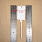 100pcs Reusable Blank Plastic Tags Ties Key Tags 1.45"*2.48" Serrated Tension - Image 2