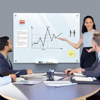 MaxGear Glass Whiteboard Wall Mounted, Frameless Magnetic Dry Erase Board - Image 5