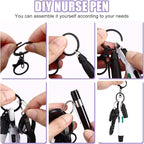 12 pcs Nurse Pen Set Two Colors Black Silver Include Permanent Marker Pen Pen - Image 4